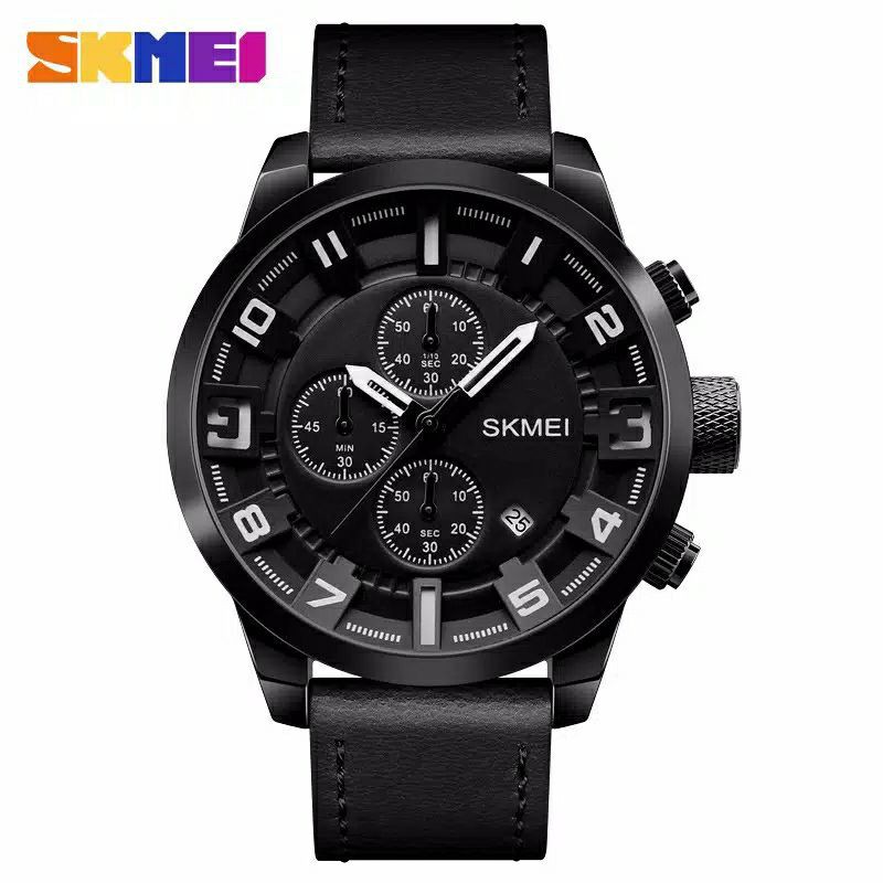 Jam skmei 1309 chrono aktif bergaransi free carton box