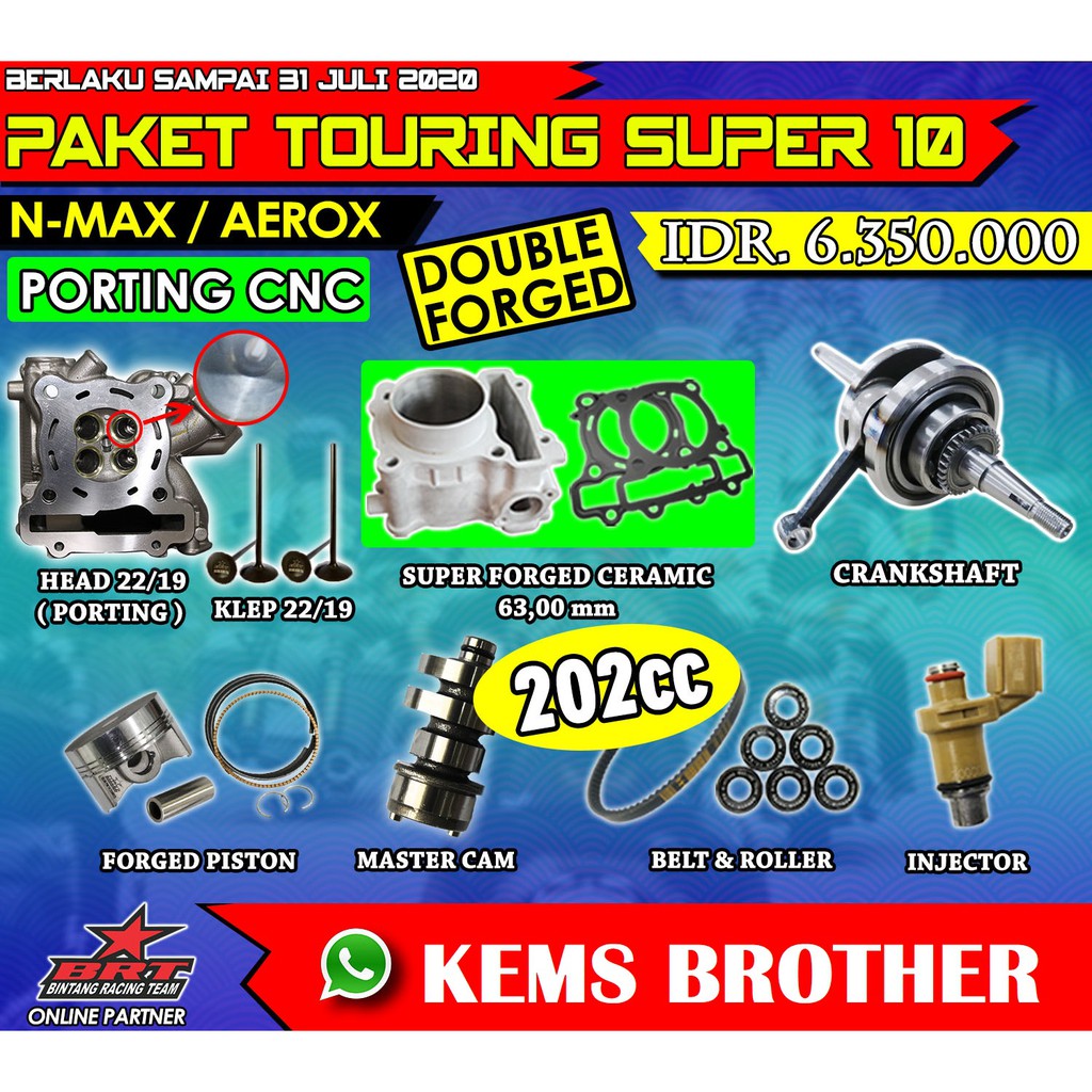 PAKET TOURING SUPER 10 NMAX/AEROX