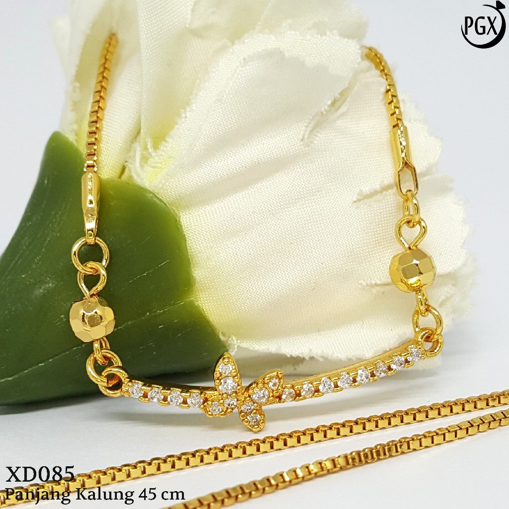 PGX Kalung Wanita Xuping Perhiasan Lapis Emas Aksesoris Fashion Premium - XD085
