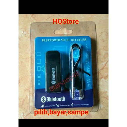blutut bluetooth stereo receiver suara musik USB 3.5mm