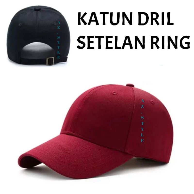 TOPI BASEBALL POLOS / TOPI POLOS KATUN PREMIUM / TOPI POLOS