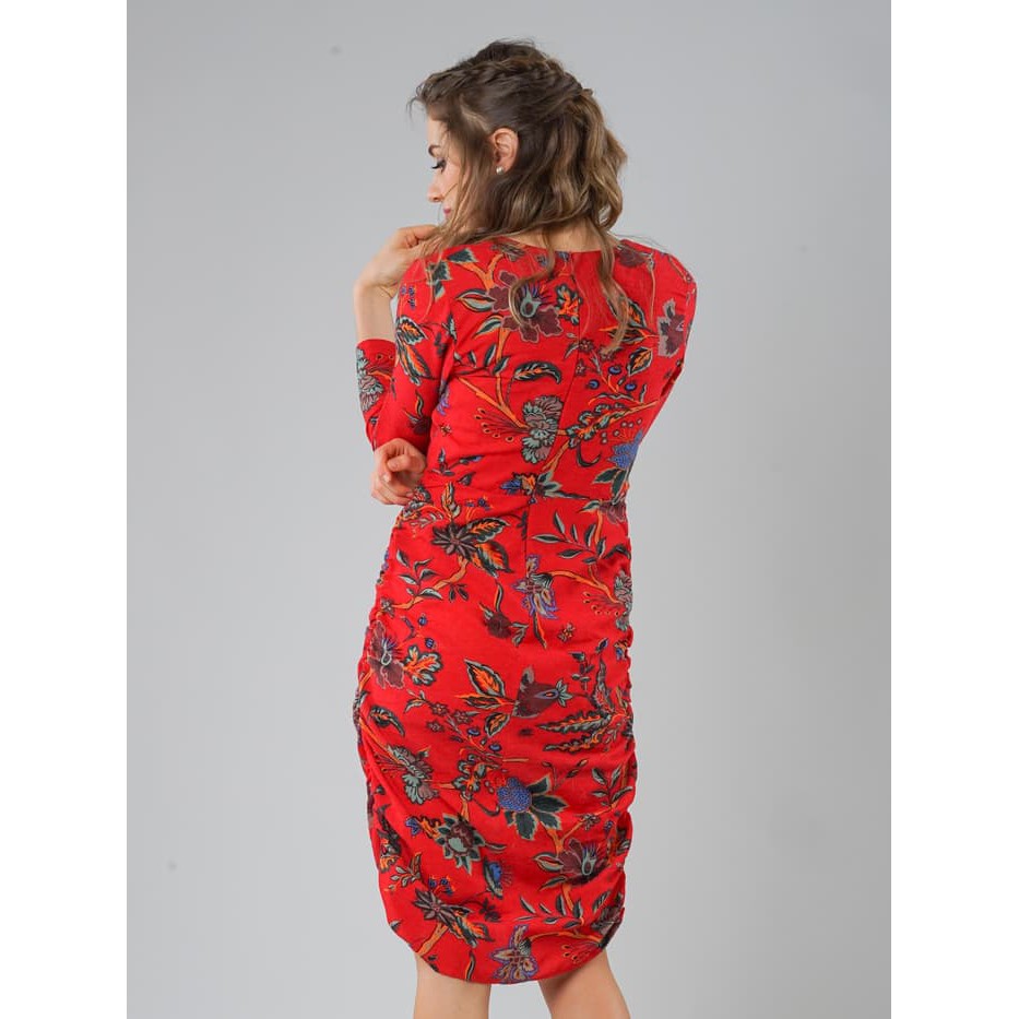 Terlaris JUST DRESS SOPHIA RED FLOWER - Merah M Termurah