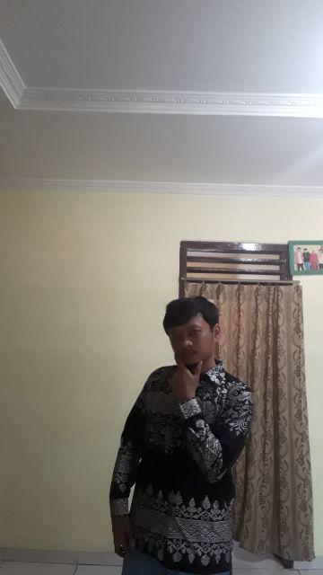 Kemeja Batik Pria Lengan Panjang Anjani Silver