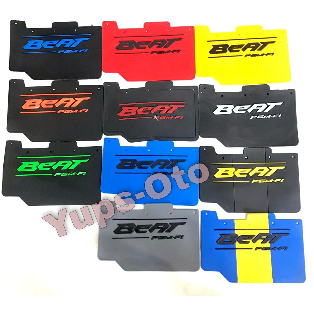 MUD FLAP BEAT MUDFLAP BEAT KARET PELINDUNG DINAMO STARTER HONDA BEAT Mud Flap Beat Fi Carbon New Model Pelindung Lumpur Beat Fi Mudflap Karbon MUDFLAP KARET SPAKBOR BEAT ESP HONDA IEJIMO MURAH.KARET MUD FLAP FULL SERIES BEAT FI