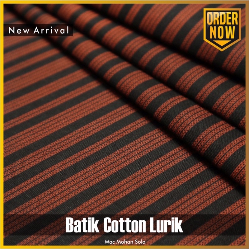 [TERBARU] BATIK KATUN LURIK TRADISIONAL PER 0.5M BATIK COTTON PREMIUM GARIS LURIK TYPE A &amp; B BY JENGGOLO