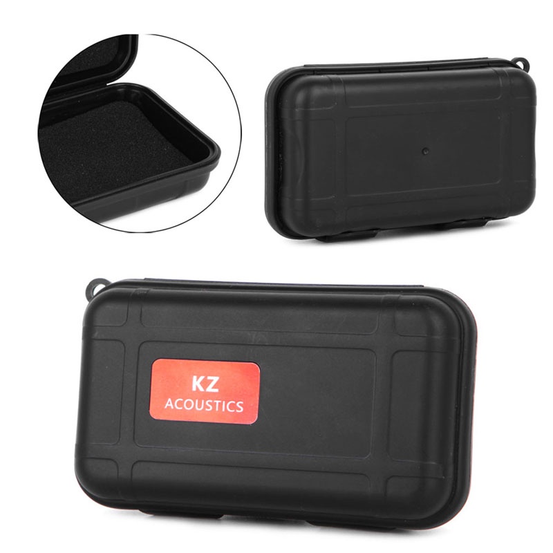 Bt Upgrade Earphone Anti Jatuh Untuk Case Untuk Kz Square Full Pelindung Shockproof Wireless Portable Headphone Storage Pou