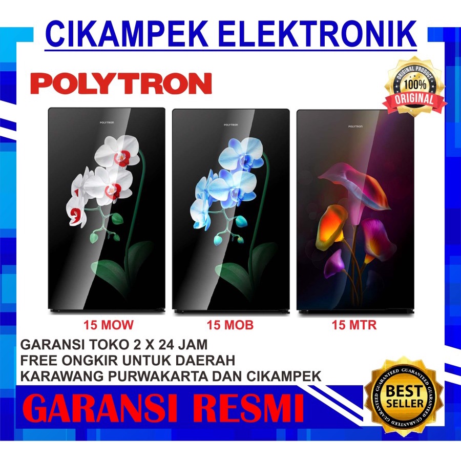 KULKAS POLYTRON PRA 15 MOW MOB MTR 1 PINTU BELLEZA VARIA 150 LITER