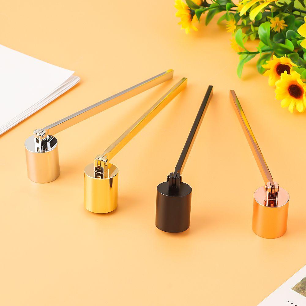 Populer Candle Snuffer Extinguisher Praktis Gagang Panjang Bentuk Silinder Scented Candle Extinguisher