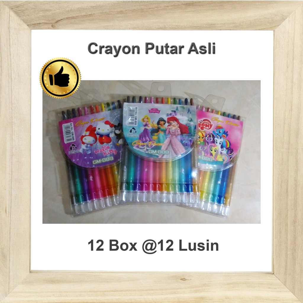 

Original Crayon Putar 12 warna / Krayon Putar Asli / Pewarna Gambar / Color Pencils