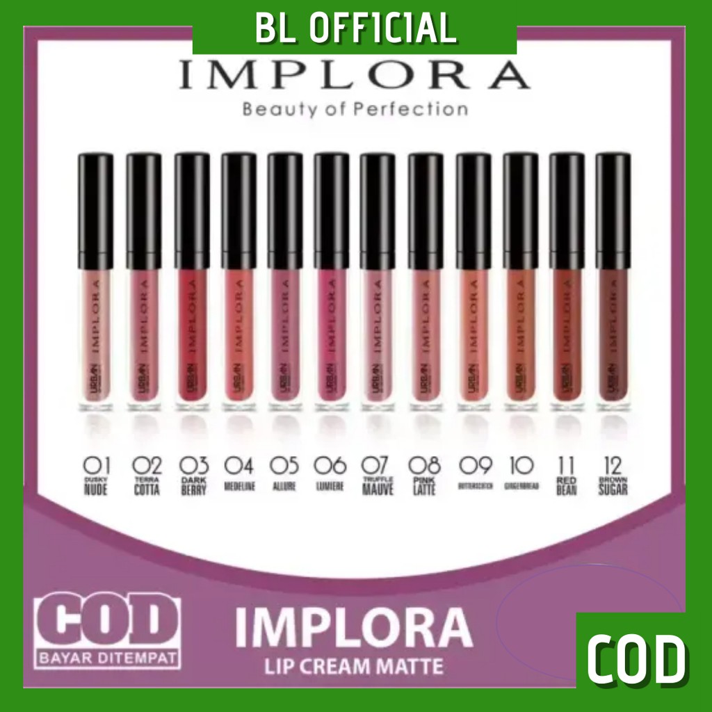 IMPLORA Urban Lip Cream Matte Original BPOM