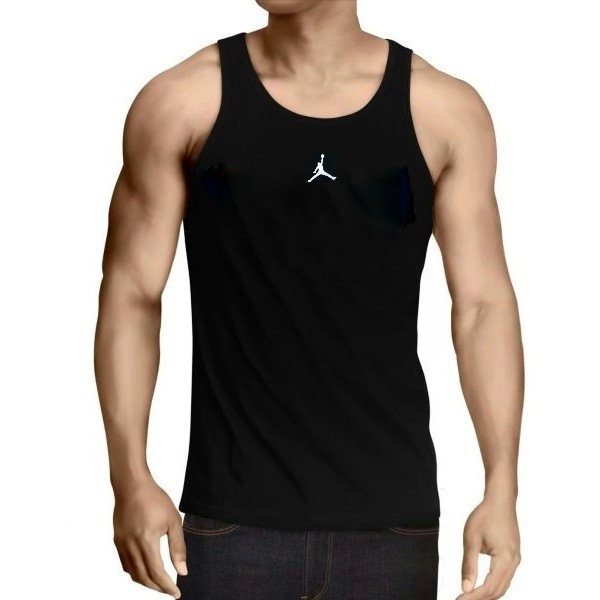Singlet gym fitness kaos baju AIR JORDAN BASKET training tanktop pria