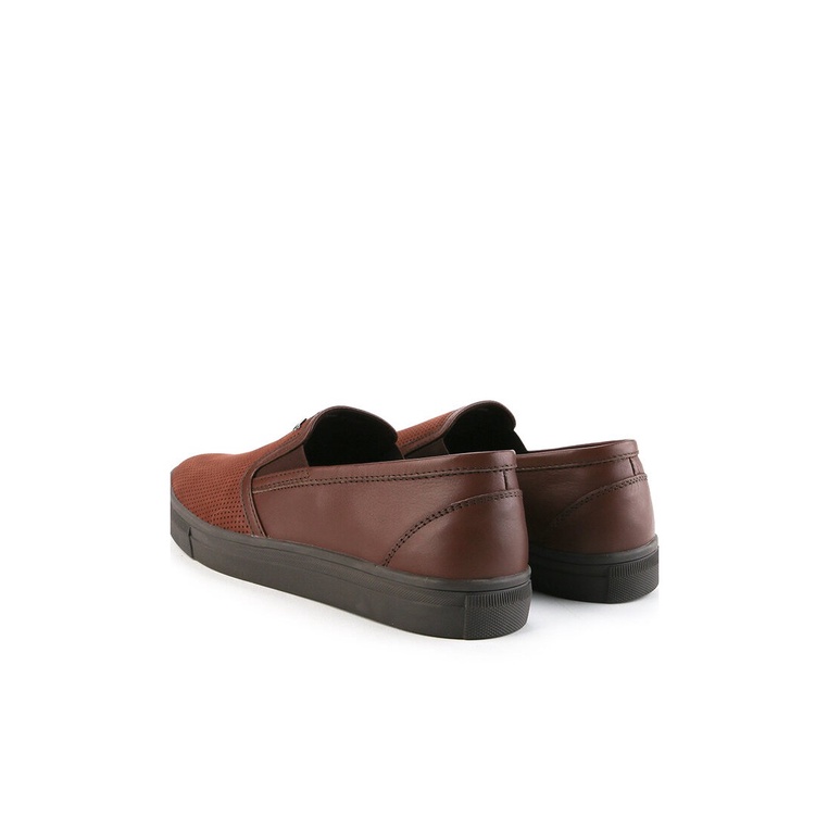 SEPATU SLIP ON KULIT PLAYBOY PRIA ORIGINAL CASUAL SEMI FORMAL COKLAT PL10