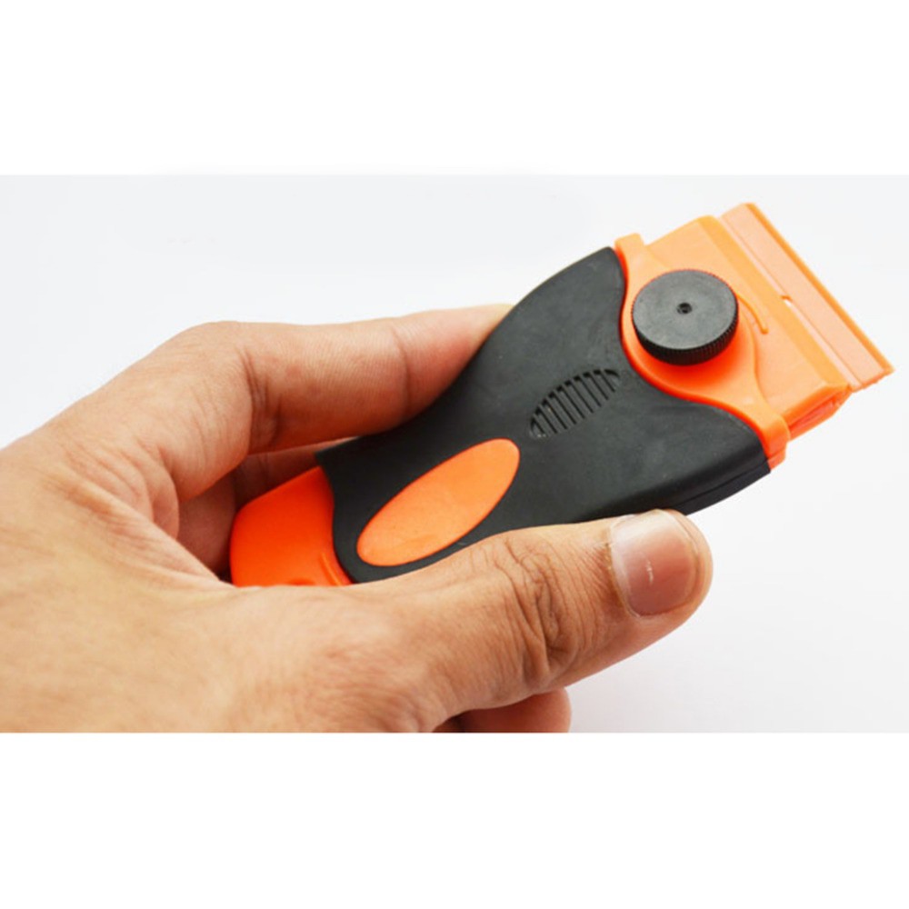 Pisau Pengupas Stiker Serbaguna Scraper Knife for Car Sticker QD-0485 - Orange