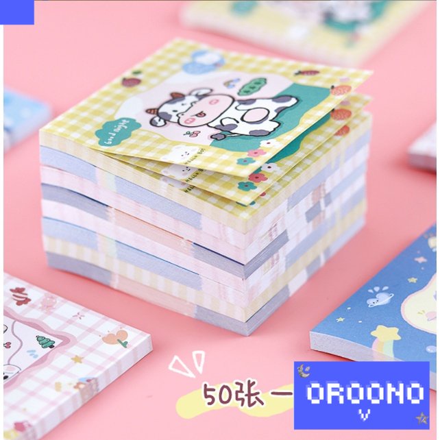 

oroono - Stickynotes Post It Memopad Journal Sticker Milky Cow