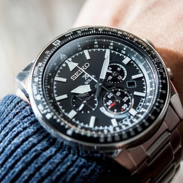JAM SEIKO PROSPEX SOLAR CHRONOGRAFH SSC607P1 FLIGHTMASTER