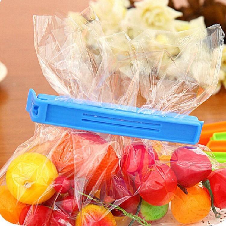 [Harga Grosir]1pc Klip Penyegel Kantong Plastik Makanan Mini Portable Multifungsi Warna Permen Reusable/Hot Sale