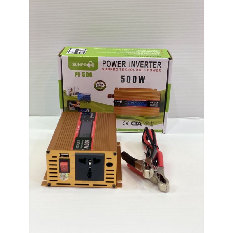 Power Inverter Digital 500W 1000W 3000W Sunpro Pi-500 Inverter 500 Watt