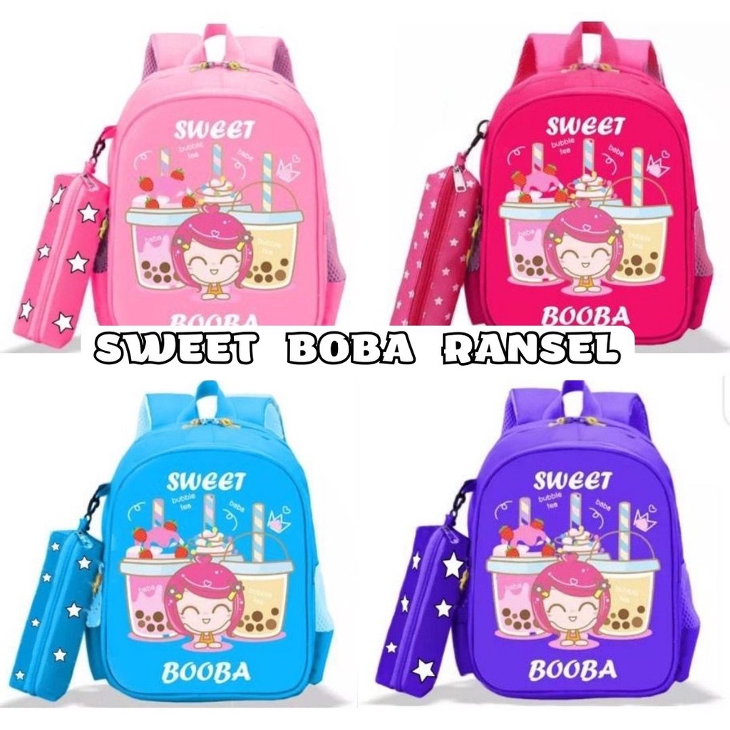 FLASH SALE 7.7 - RANSEL ANAK MOTIF SWEET BOBA LUCU MENARIK UNIK | RANSEL BOBA | TAS PUNGGUNG ANAK CEWEK/COWOK | BACKPACK GO TO SCHOOL | TAS SEKOLAH ANAK | BOBA MILK TEA RANSEL