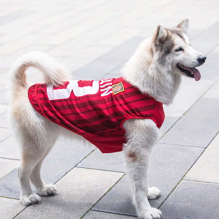 Pet Clothes T Shirt Basket Bola Sport Untuk Anjing Dan Kucing