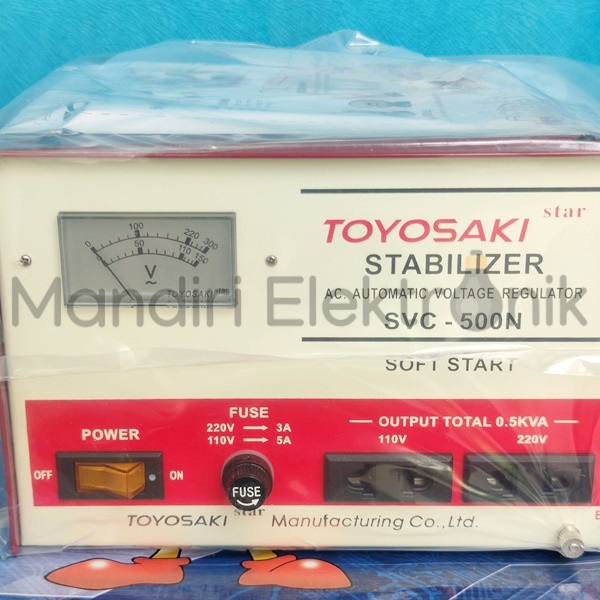 Stabilizer Toyosaki 500 Watt SVC-500N 500w (Listrik Stabil 220V) - Stavol 500Watt 500W