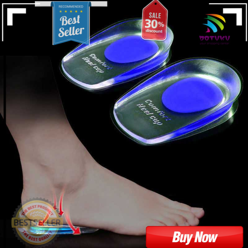 Insular Alas Kaki Sol Sepatu Soft Silicone Gel Half Heel Man -