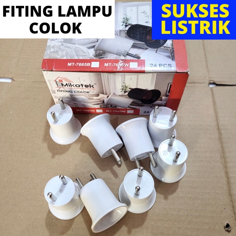 FITING LAMPU COLOK / RUMAH LAMPU COLOK LISTRIK