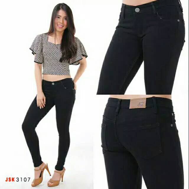 Celana Panjang Skinny Jeans Wanita /Jeans Model Pensil Cewek Melar/Denim/Trendy//Gaul/Hitam/Putih