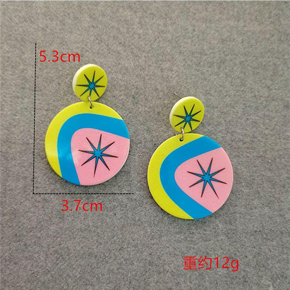 R-flower Earring Fashion Manual Vintage Geometris