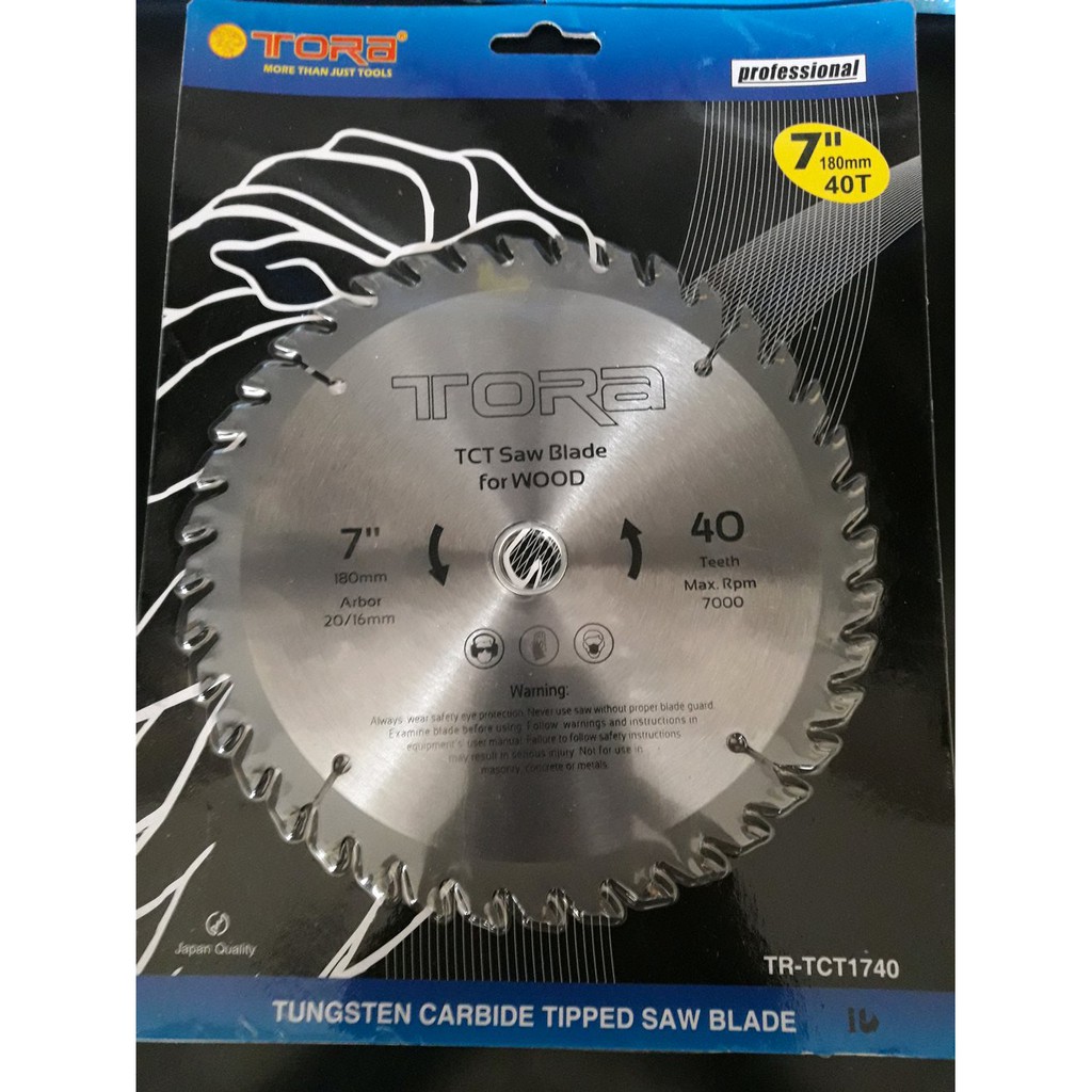 PROMO Mata pisau potong kayu 7 inch 40T circular saw blade