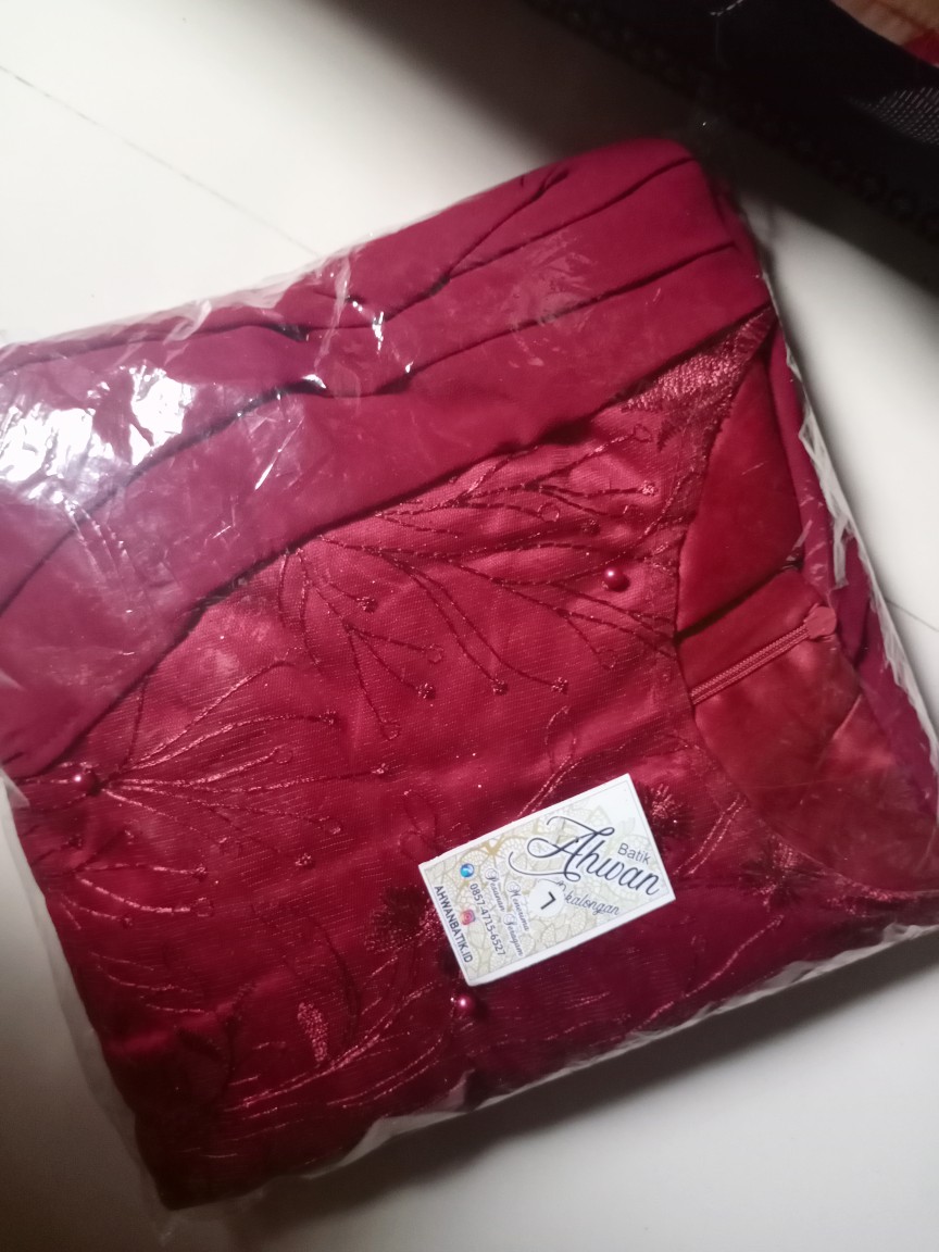 Gamis Batik Couple Aleena | Gamis Couple Modern ( Free Jilbab )