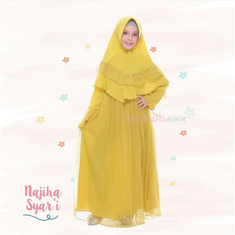Gamis Anak Najiha kids by hawwa aiwa