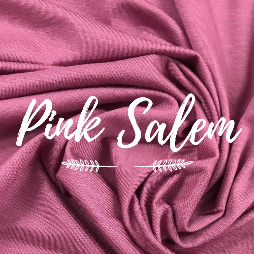 JILBAB INSTAN SYAZA KIMIKEY SIMPEL PED POLOS-Pink Salem