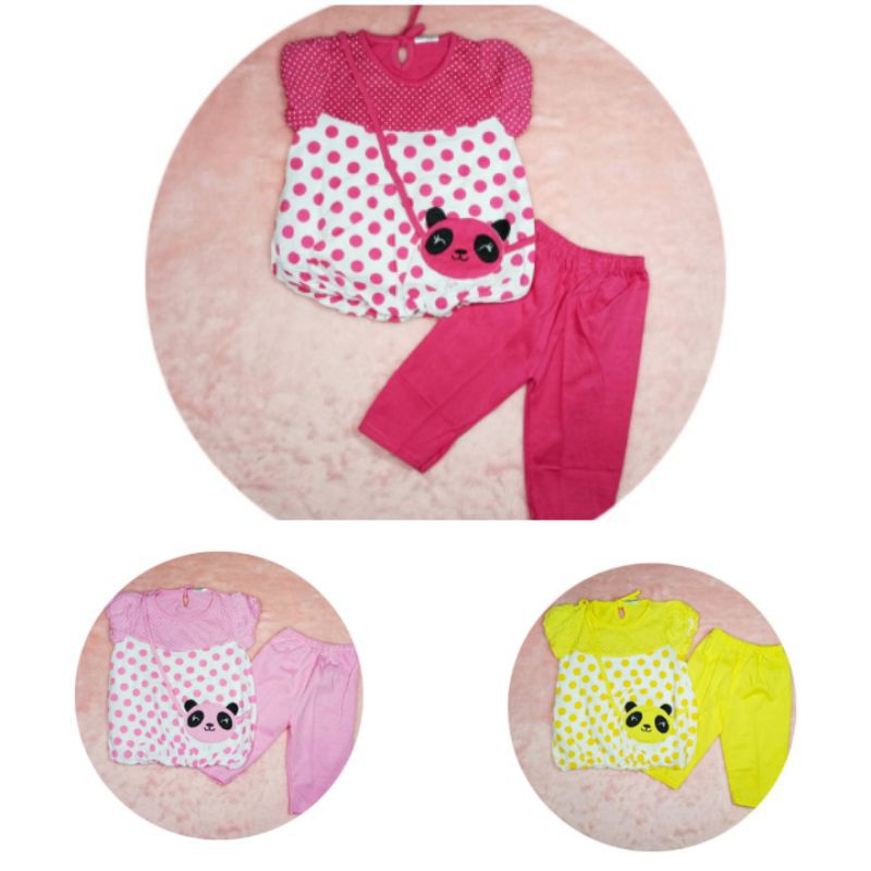 Ss#1014 Setelan Anak Perempuan Size 2-3tahun Model Balon / Baju Anak Lucu / Pakaian Anak Cewek