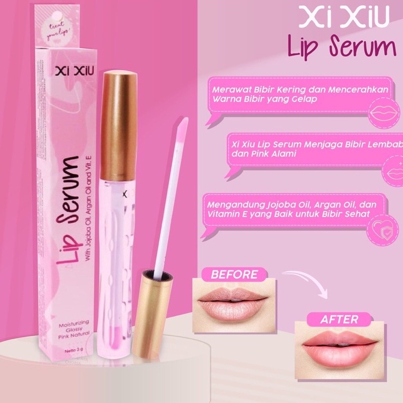 XI XIU Lip Serum - Moisturizing Glossy Pink Natural ( ready ) XiXiu