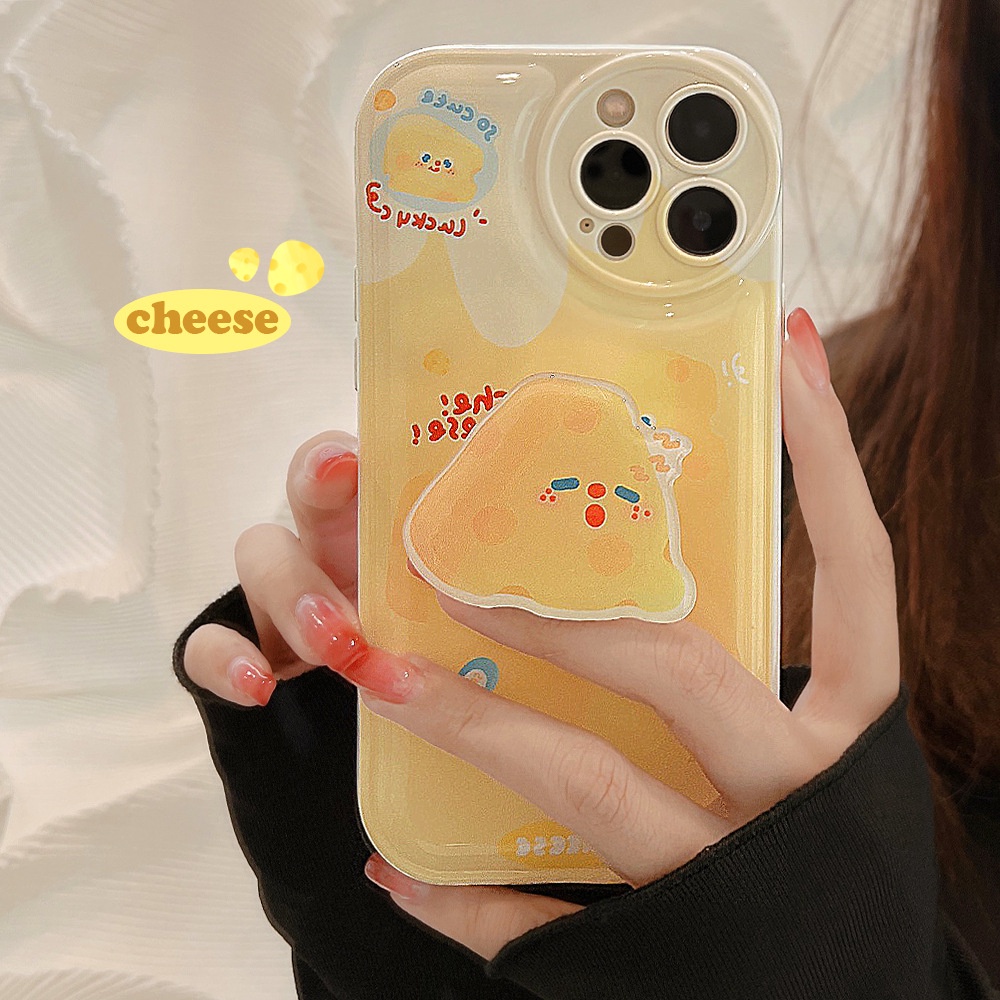 Ins Soft Case TPU Motif Keju Untuk iPhone 14 14pro 14max 14prm 13 13pro 13pro 13prm 11 6splus 7Plus 8Plus Xr XS 13 12pro Max