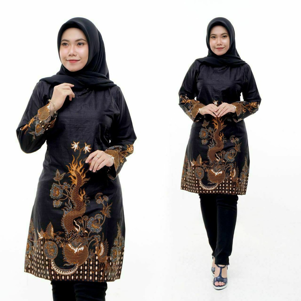 Batik Dolby Dolbi Dobby Doby Tenun Sutra Tulis Katun ATBM Baron ATASAN BATIK WANITA sogan SRG308