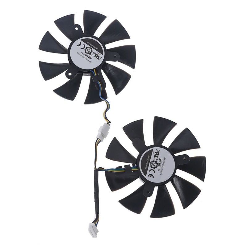 Bt 2PCS 87mm Kartu Grafis Pendingin VGA Fan GFY09010E12SPA 4Pin 12V 0.5A Cooler Fan