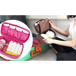 TBI KOREAN TRAVEL STORAGE BAG MULTIFUNCTION ORGANIZER UNTUK  BRA, COSMETIC, BABY, DLL