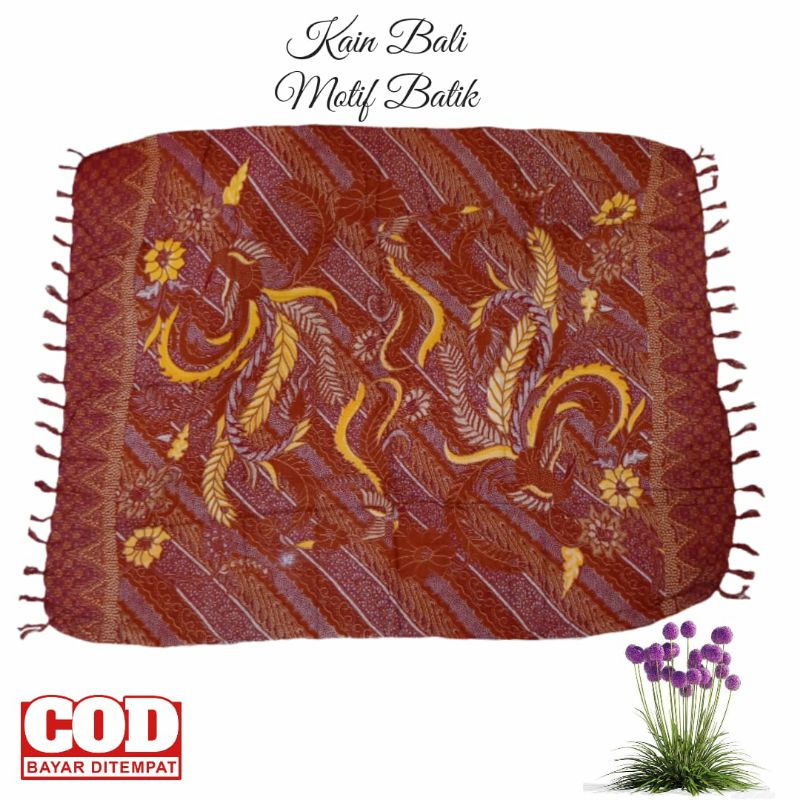 KAIN PANTAI MOTIF BATIK UKURAN 165 X 120 CM/KAIN BALI/SELENDANG BAL/KAIN BUAT SANTAI