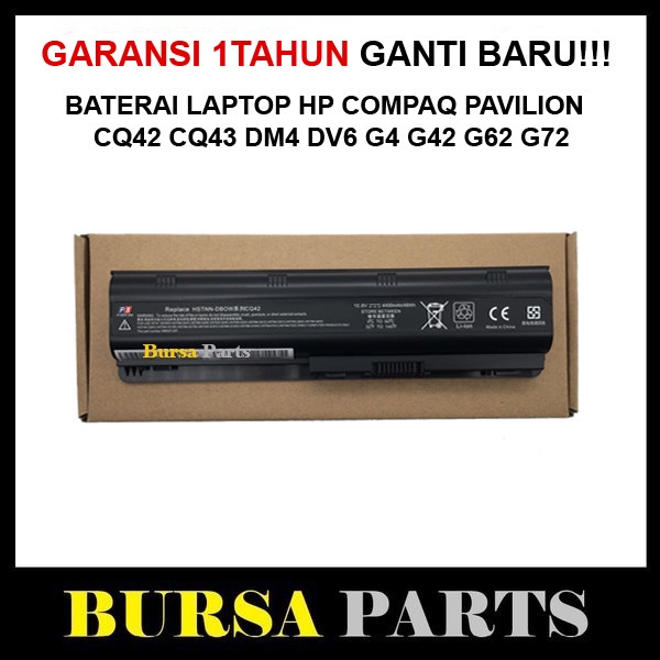 Baterai HP CQ42 CQ43 G42 MU06 CQ42 CQ43 CQ32 CQ72