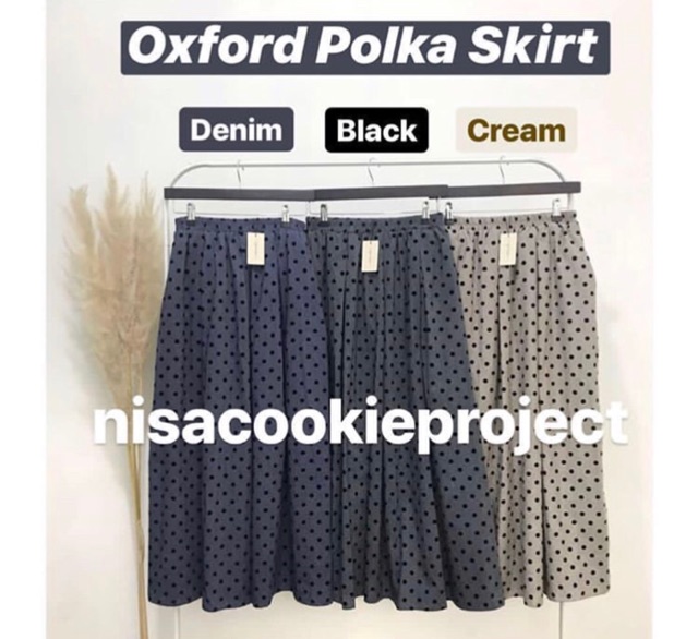 Oxford Polka Skirt by @NisaCookieProject (NCP)