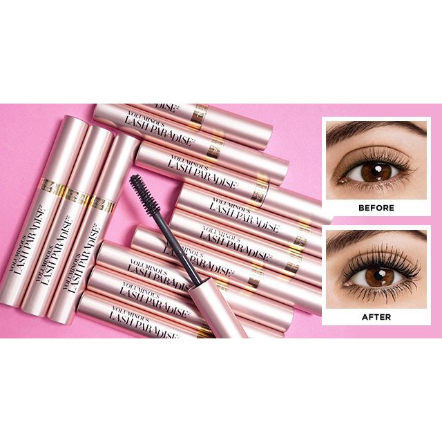 L'oreal Paris Lash Paradise Voluminous 204 Blackest Black 7,6 ml Loreal