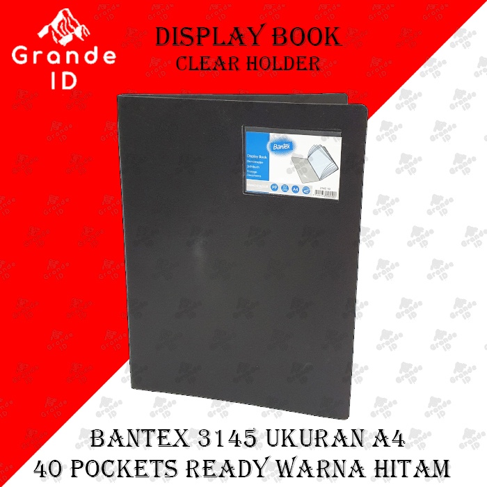 

MAP CLEAR HOLDER DISPLAY BOOK BANTEX 3145 A4 ISI 40 POCKET