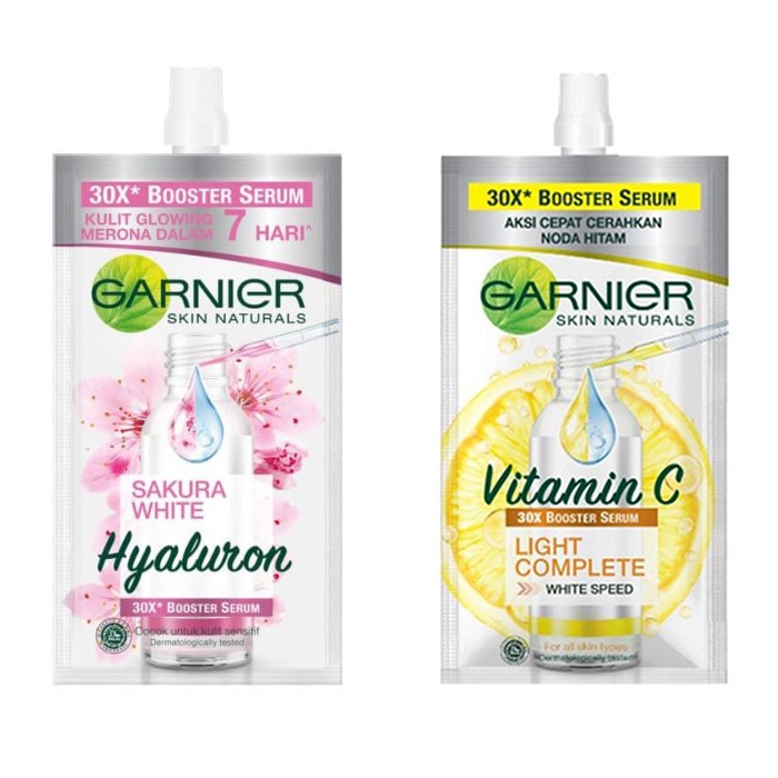 ❤️Glamouroseshop❤️ Garnier Light Complete Vitamin C 30x Booster serum 7.5ml / Sakura White Hyaluron