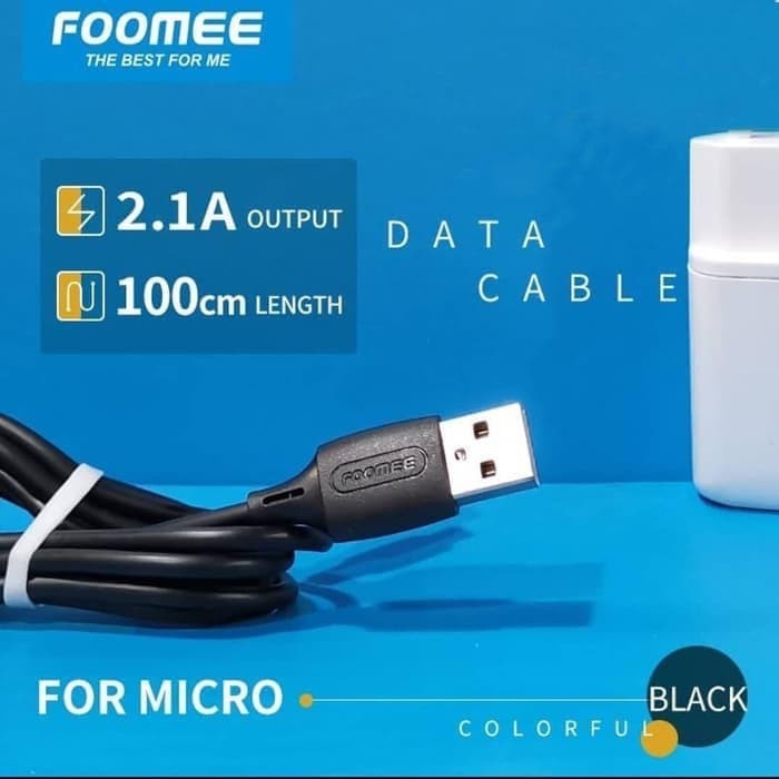 NA - Kabel Micro Usb Foomee 2.1A - Kabel Data 100cm nt10s