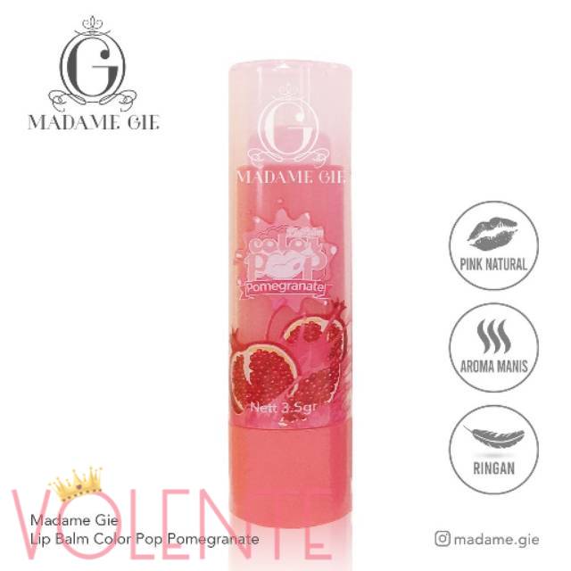 MADAME GIE Color Pop LipBalm Fruity Series/ Madame Gie Lip Balm Buah | MJMG31