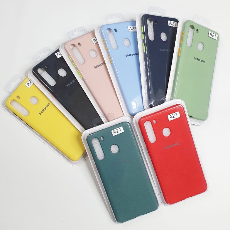 Samsung Galaxy A31 Macaron Tone Case / Silicone Macaron Colour Side button