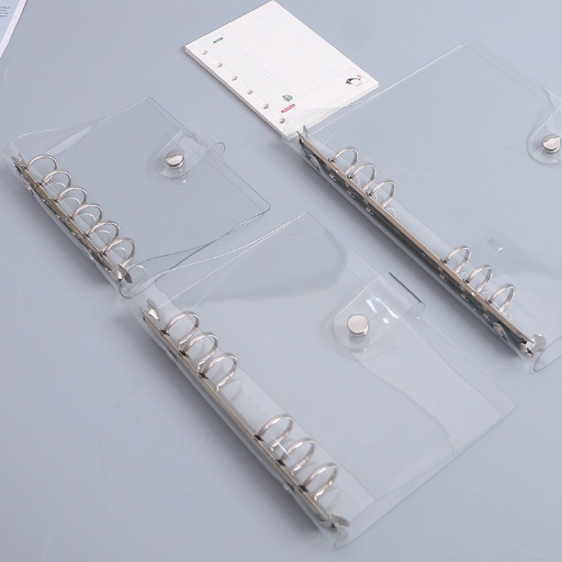

Clear Binder A5 & Binder A6 Binder Transparan Cover Notebook