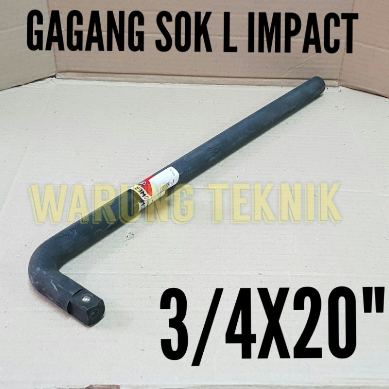 MAXPOWER GAGANG SOK SOCK L IMPACT L HANDLE 3/4&quot; X 20&quot; 500 MM