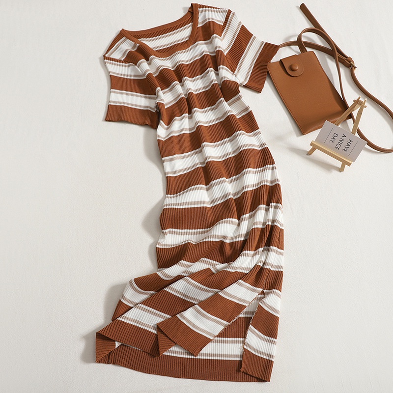 RYX - Double Plaid Korean Bodycon Collar Mini Dress Wanita Fashion Casual / Jalan-Jalan - Ori Import